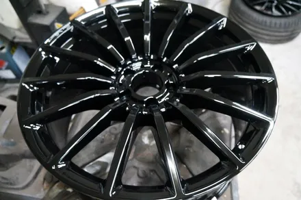 벤츠 GT43 AMG 블랙유광 휠도색 + 카본 세라믹 골드 캘리퍼 도색 / 용인 처인구