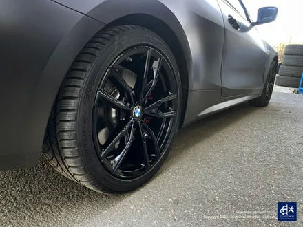 BMW M440i 휠수리 후 블랙유광 휠도색 / 용인 처인구