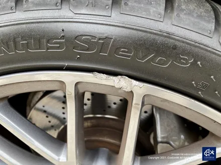 벤츠 C63 AMG 휠수리 후 블랙실버 유광 투톤 휠도색 / 용인 처인구