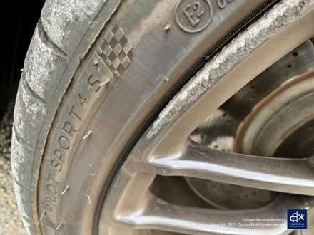 벤츠 C63 AMG 쿠페 휠수리 후 무광블랙 휠도색 + 레드 캘리퍼 도색 / 용인 처인구