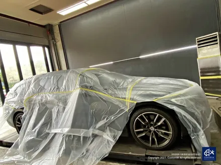 BMW G20 M340i 블랙유광 휠도색 + 실버 캘리퍼 도색 / 용인 처인구