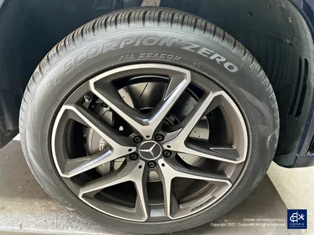 벤츠 GLE53 AMG 휠수리 후 블랙유광 휠도색 & 레드 캘리퍼 도색 / 용인 처인구
