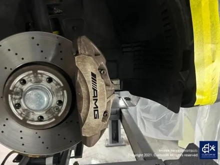 벤츠 GLB35 AMG 다이아몬드 커팅 가공을 이용한 블랙 폴리시 휠도색 그리고 레드 캘리퍼 도색 작업까지_! 멋짐 폭발_! / 용인 처인구
