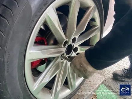 BMW I4 M50 휠 상처 수리 후, 다이아몬드 커팅 복원 / 용인 처인구