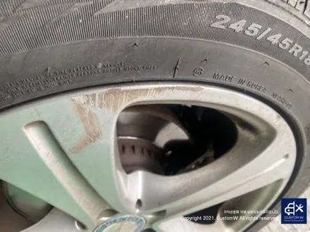 벤츠 W213 E220D 18인치 휠 상처 수리 후, 실버 휠 복원 도색 / 용인 처인구