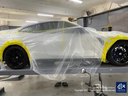 BMW G82 M4 826M 휠 상처 수리 후, 블랙 유광 휠 복원 도색 그리고 레드 캘리퍼 도색 작업까지_! / 용인 처인구