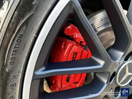 벤츠 A45 AMG 블랙실버 무광 투톤 휠도색 & 레드 캘리퍼 도색 / 용인 처인구
