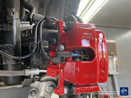 벤츠 E53 AMG 블랙실버 투톤 휠도색 + 레드 캘리퍼 도색 / 용인 처인구