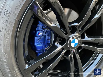 휠, 캘리퍼 모두 새 옷을 입히자! BMW 320i 휠수리 후 블랙유광 휠도색 + 블루 캘리퍼 도색 / 용인 처인구