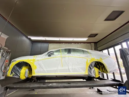 벤츠 CLS53 AMG 블랙실버 투톤 유광 휠도색 + 레드 캘리퍼 도색 / 용인 처인구