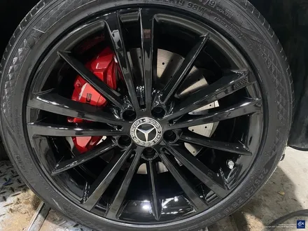 벤츠 CLS400d 휠수리 후 블랙유광 휠도색 / 용인 처인구