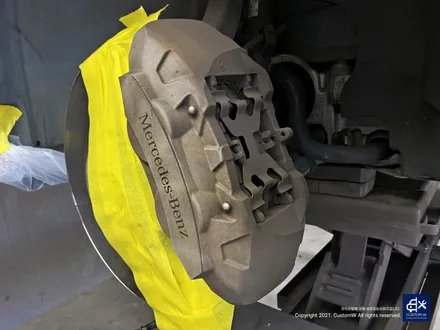 벤츠 GLC350e 리어 범퍼 수리 + 휠수리 후 무광 그레이 휠도색 + 블랙 캘리퍼 도색 / 용인 처인구