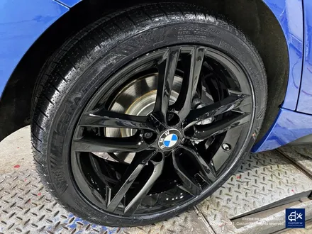 BMW 118d 휠수리 후 블랙유광 휠도색 / 용인 처인구
