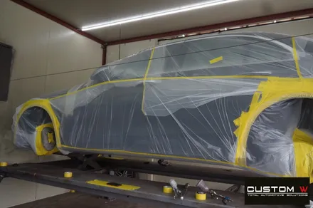 벤츠 W213 E300 AMG 라인 19인치 별휠 다이아몬드 컷팅 블랙 폴리시 작업, 캘리퍼 도색. / 용인 처인구