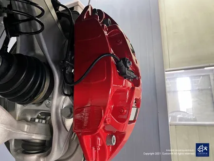 벤츠 GLE53 AMG 블랙유광 휠도색 + 레드 캘리퍼 도색 / 용인 처인구
