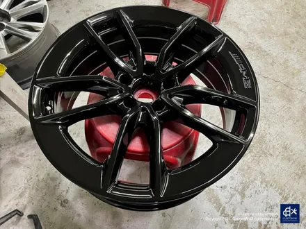 벤츠 C43 AMG 블랙유광 휠도색 + 레드 캘리퍼 도색 / 용인 처인구
