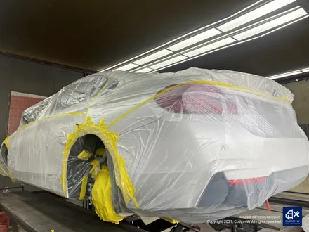 BMW 420d 휠수리 후 블랙유광 휠도색 + 레드 캘리퍼 도색 / 용인 처인구