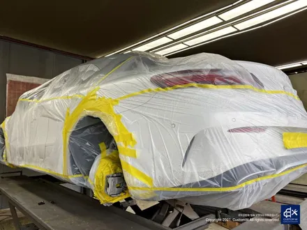 벤츠 E220d 카브리올레 사이드 미러 커버, 휠수리 후 블랙유광 도색 + 카본 세라믹 골드 캘리퍼 도색 / 용인 처인구