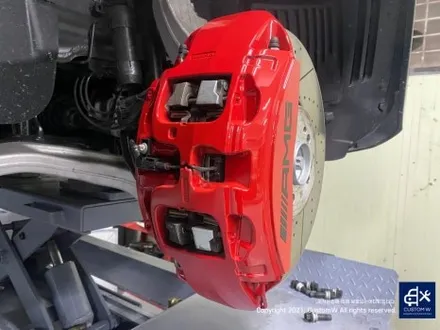 벤츠 GLE53 AMG 블랙 유광 휠도색 그리고 레드 캘리퍼 도색까지_! 완벽한 컬러 밸런스_! / 용인 처인구