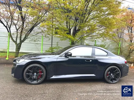 BMW G87 M2 930M 블랙 유광 휠도색 + 레드 캘리퍼 도색 / 용인 처인구