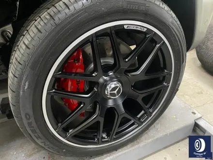 신차 출고 후 곧바로 입고_!  유니크한 멋진 바디 컬러_!! 벤츠 G 바겐 G63 AMG 22인치 투톤 무광 휠도색 작업으로 완성체로 만들었어요 : - ) / 용인 처인구