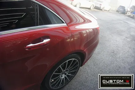 벤츠 CLS 250 상처 심한 휠 다이아몬드 컷팅 휠수리 , 운전석 리어휀더, 범퍼 판금도색 외형복원 작업까지 한번에_! 원스탑 토탈 솔루션 커스텀W / 용인 처인구