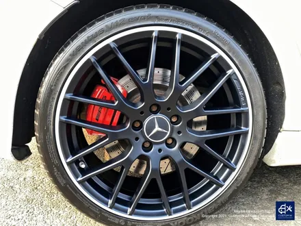 벤츠 A45 AMG 블랙실버 무광 투톤 휠도색 & 레드 캘리퍼 도색 / 용인 처인구