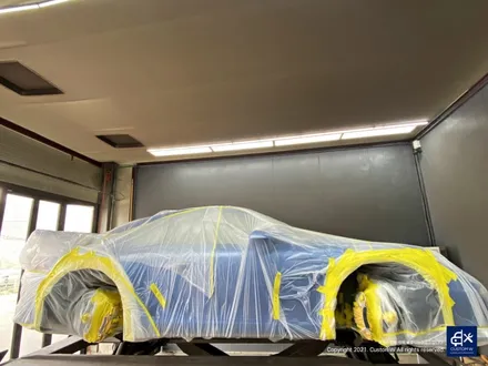 포르쉐 911(991 MK1) 카레라 GT3 센터락 휠 잘못된 도색 박리 후 블랙유광 휠도색 + 블루 캘리퍼 도색 / 용인 처인구