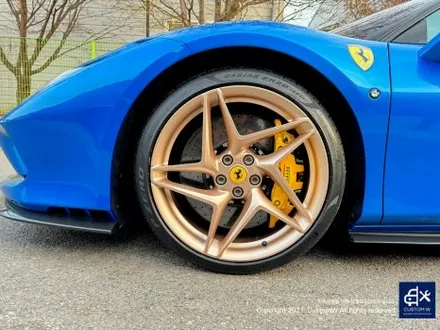 확 달라진 느낌_! 페라리 F8 트리뷰토 로즈 골드 휠 도색 / Ferrari F8 tributo 각도에 따라 달라 보이는 매력적인 컬러! 사진으로 실물표현 불가. 실물 승부 컬러 / 용인 처인구