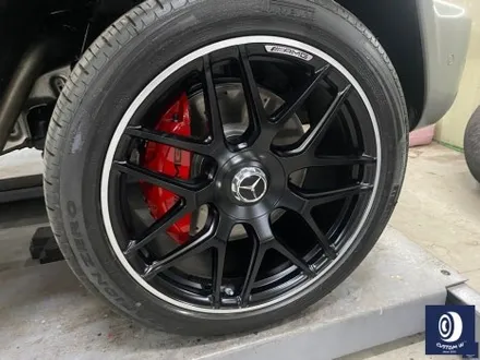 신차 출고 후 곧바로 입고_!  유니크한 멋진 바디 컬러_!! 벤츠 G 바겐 G63 AMG 22인치 투톤 무광 휠도색 작업으로 완성체로 만들었어요 : - ) / 용인 처인구