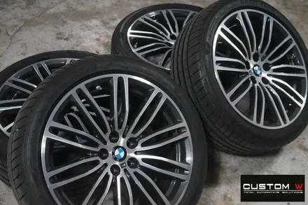 자주 입고 되는 BMW G30 530i 664M 휠 하이그로시 블랙 검정 유광 휠도색.커스텀W / 용인 처인구