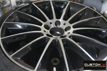 벤츠 신형 CLS 400D 블랙 유광 휠도색, 캘리퍼 도색. / 용인 처인구