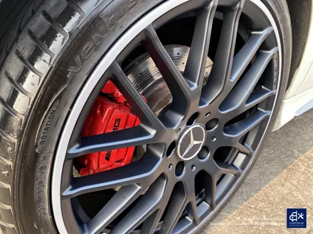 벤츠 A45 AMG 블랙실버 무광 투톤 휠도색 & 레드 캘리퍼 도색 / 용인 처인구