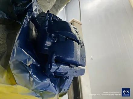부식도 제거하고...BMW G20 320i 휠수리 후 블랙유광 휠도색 + 블루 캘리퍼 도색 / 용인 처인구