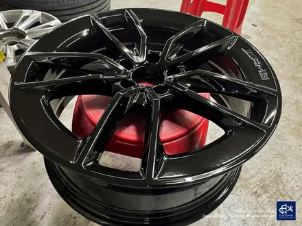 벤츠 C43 AMG 블랙유광 휠도색 + 레드 캘리퍼 도색 / 용인 처인구