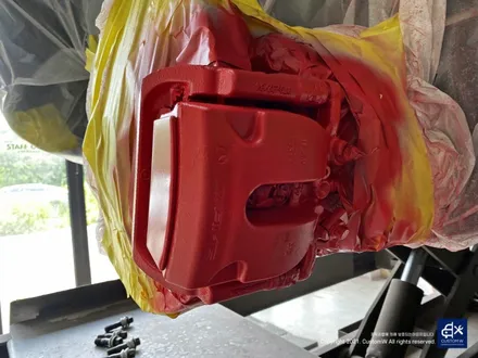 벤츠 GLE53 AMG 쿠페 블랙유광 휠도색 + 레드 캘리퍼 도색 / 용인 처인구