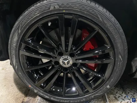 벤츠 CLS400d 휠수리 후 블랙유광 휠도색 / 용인 처인구