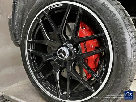 벤츠 G63 AMG G바겐 22인치 블랙 실버 투톤 유광 휠도색 / 용인 처인구