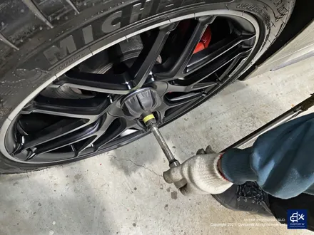 벤츠 S63 AMG 쿠페 휠수리 후 블랙 실버 투톤 무광 휠도색 / 용인 처인구