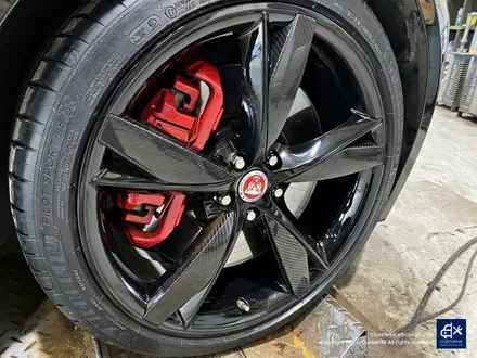 재규어 F타입(F-type) 휠수리 후 블랙유광 휠도색 / 용인 처인구
