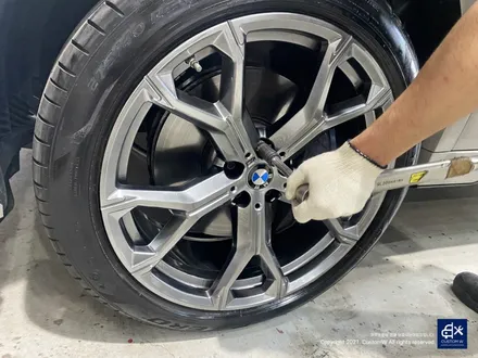 BMW G06 X6 휠수리 후 고스트크롬 휠도색 / 용인 처인구