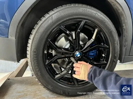 BMW G03 X3 20D X drive 19인치 유광 블랙 휠 도색 그리고 블루 캘리퍼 도색 작업까지_! (feat. 고객분께서 작성해 주신 후기글) / 용인 처인구