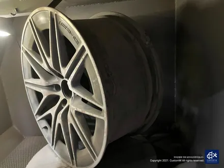 벤츠 신형 GT43 AMG 블랙유광 휠도색 + 애시드 그린 캘리퍼 도색 / 용인 처인구
