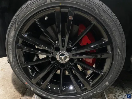 벤츠 CLS400d 휠수리 후 블랙유광 휠도색 / 용인 처인구