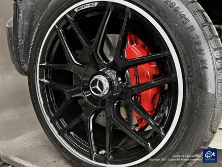 벤츠 G63 AMG G바겐 22인치 블랙 실버 투톤 유광 휠도색 / 용인 처인구