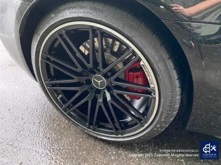 귀한 차량~! 벤츠 GTC AMG 무광 블랙 실버 투톤 휠 도색 작업으로 더욱 멋지게_! / 용인 처인구
