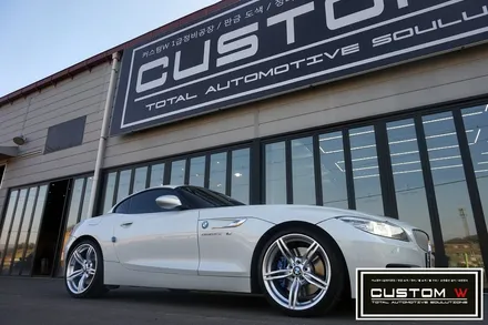BMW Z4 부식 녹 제거후, 캘리퍼 도색 그리고 잘못된 휠도색 이력 박리후, 하이퍼 실버 휠도색 재작업. 커스텀W / 용인 처인구