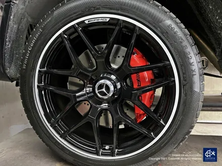 벤츠 G63 AMG G바겐 22인치 블랙 실버 투톤 유광 휠도색 / 용인 처인구
