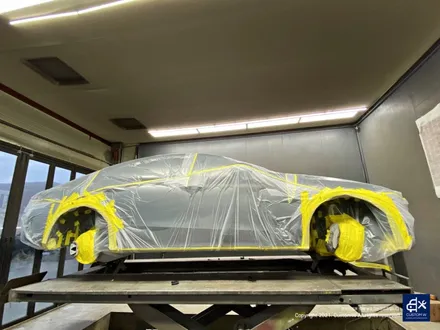 벤츠 CLS450 신형 20인치 마차휠 블랙 실버 투톤 유광 휠도색 + 옐로우 캘리퍼 도색 / 용인 처인구