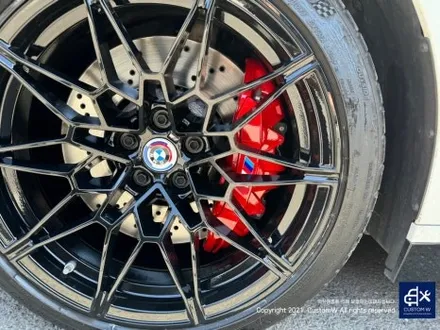 BMW G82 M4 826M 휠 상처 수리 후, 블랙 유광 휠 복원 도색 그리고 레드 캘리퍼 도색 작업까지_! / 용인 처인구